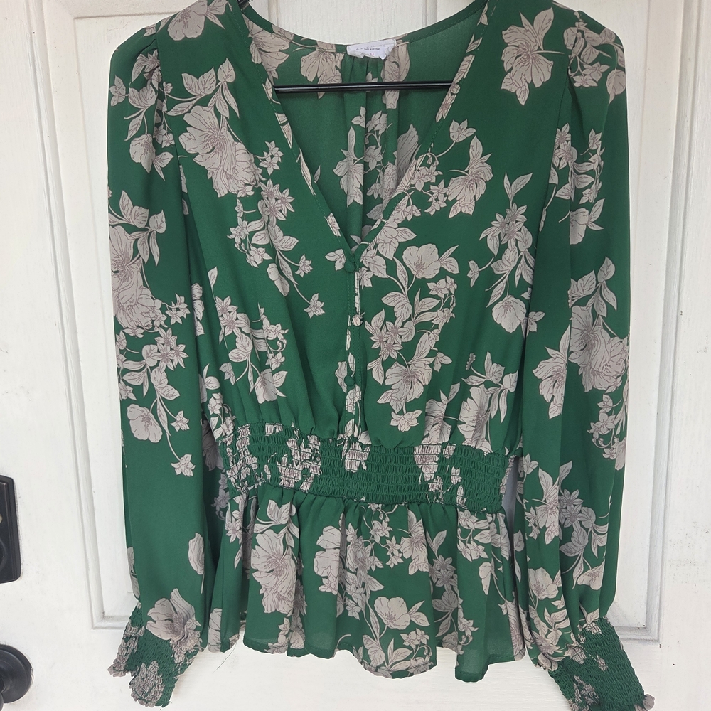 Sienna Sky Green Floral Blouse